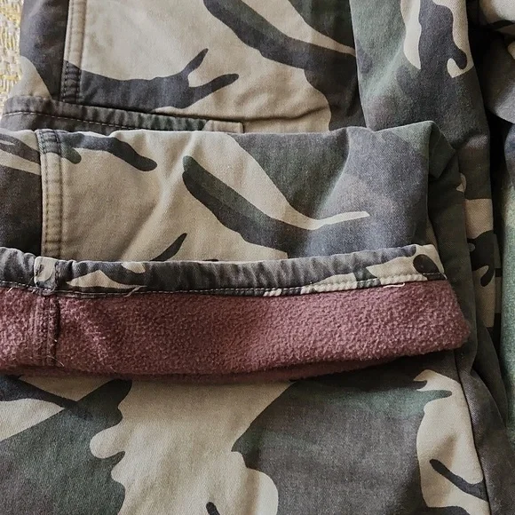Wrangler Camo fleece lined cargo pants Mens 36 x 30 - Picture 9 of 10